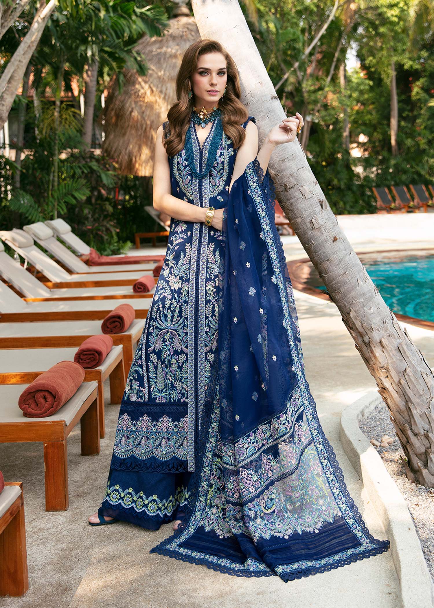Kanwal Malik | Sareen Luxury Lawn 24 | Rohma - by - Libasekhas UK - Registered Vendor of : Kanwal Malik - 100% Original Designer Dresss