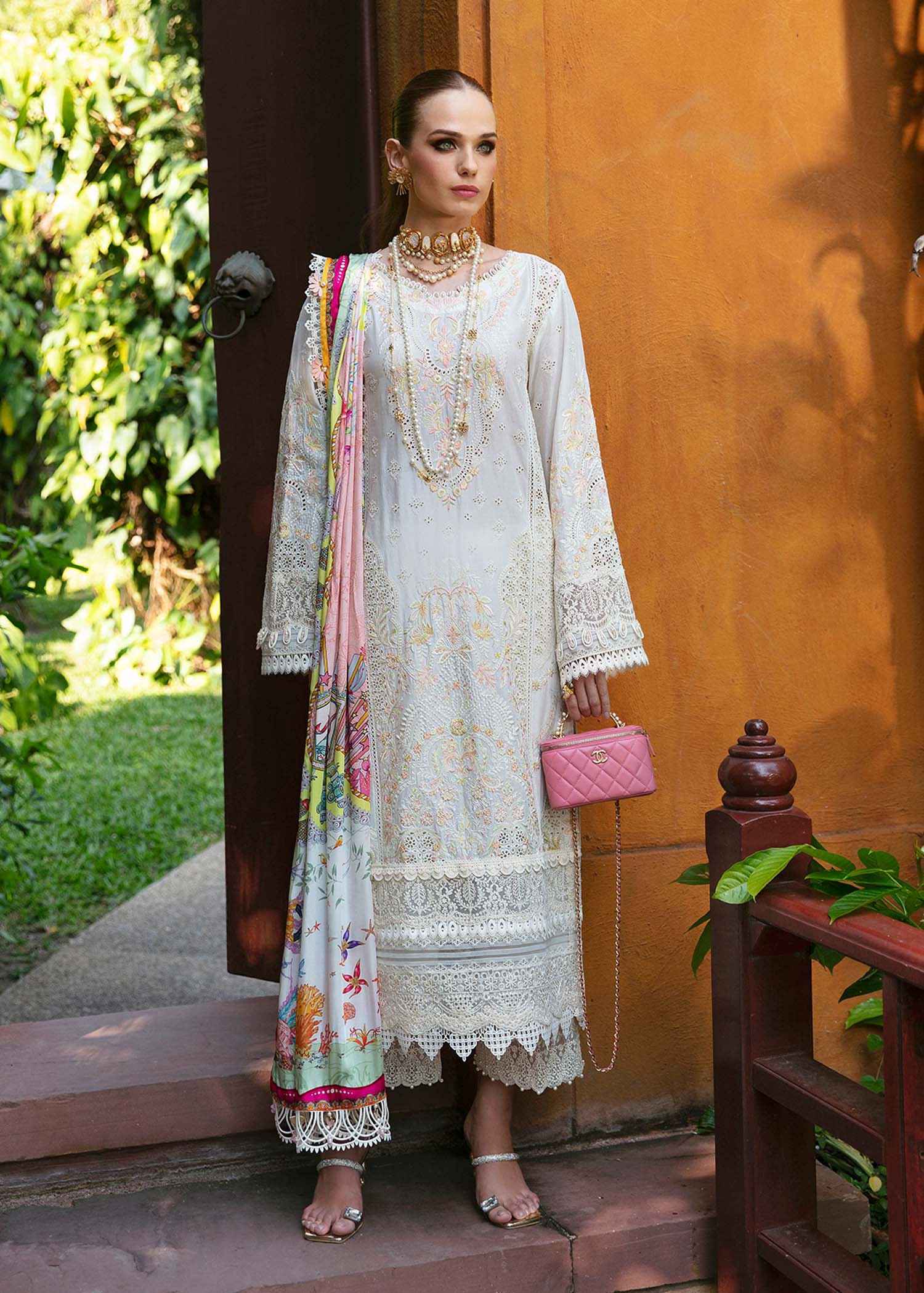 Kanwal Malik | Sareen Luxury Lawn 24 | Daisy - by - Libasekhas UK - Registered Vendor of : Kanwal Malik - 100% Original Designer Dresss