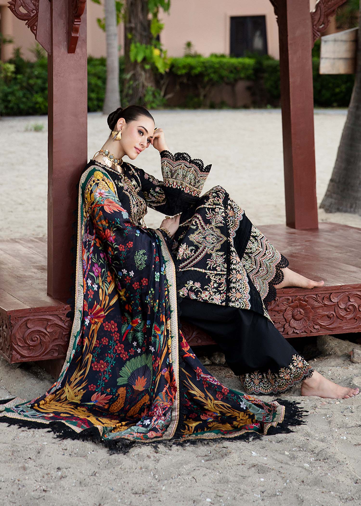 Kanwal Malik | Sareen Luxury Lawn 24 | Gloria - by - Libasekhas UK - Registered Vendor of : Kanwal Malik - 100% Original Designer Dresss