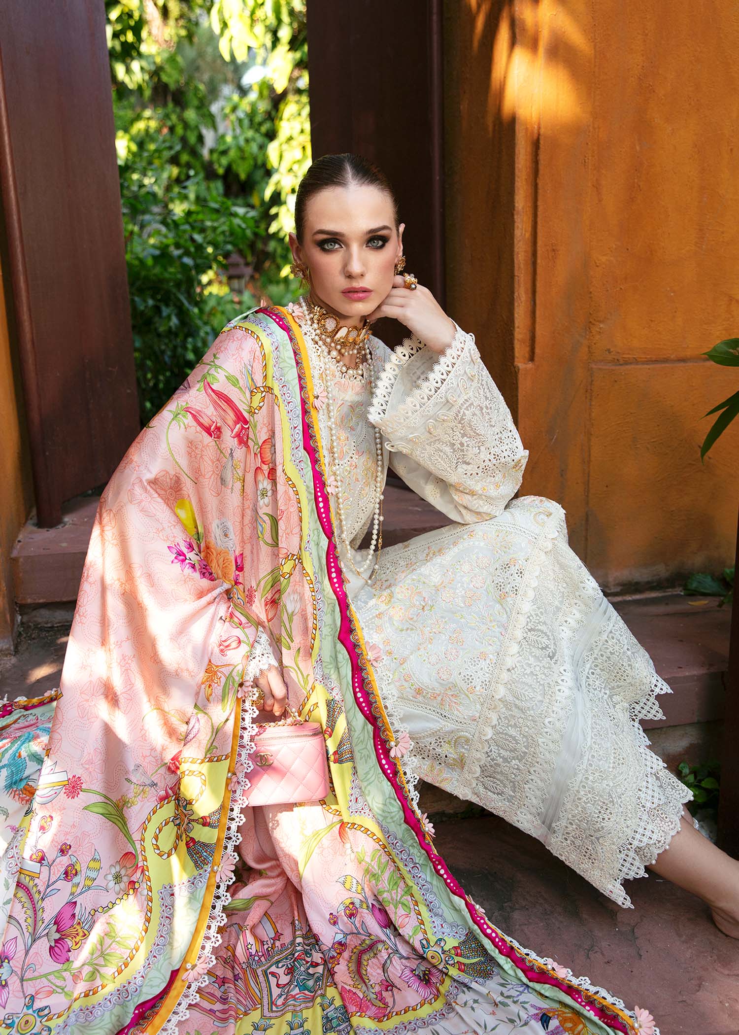 Kanwal Malik | Sareen Luxury Lawn 24 | Daisy - by - Libasekhas UK - Registered Vendor of : Kanwal Malik - 100% Original Designer Dresss