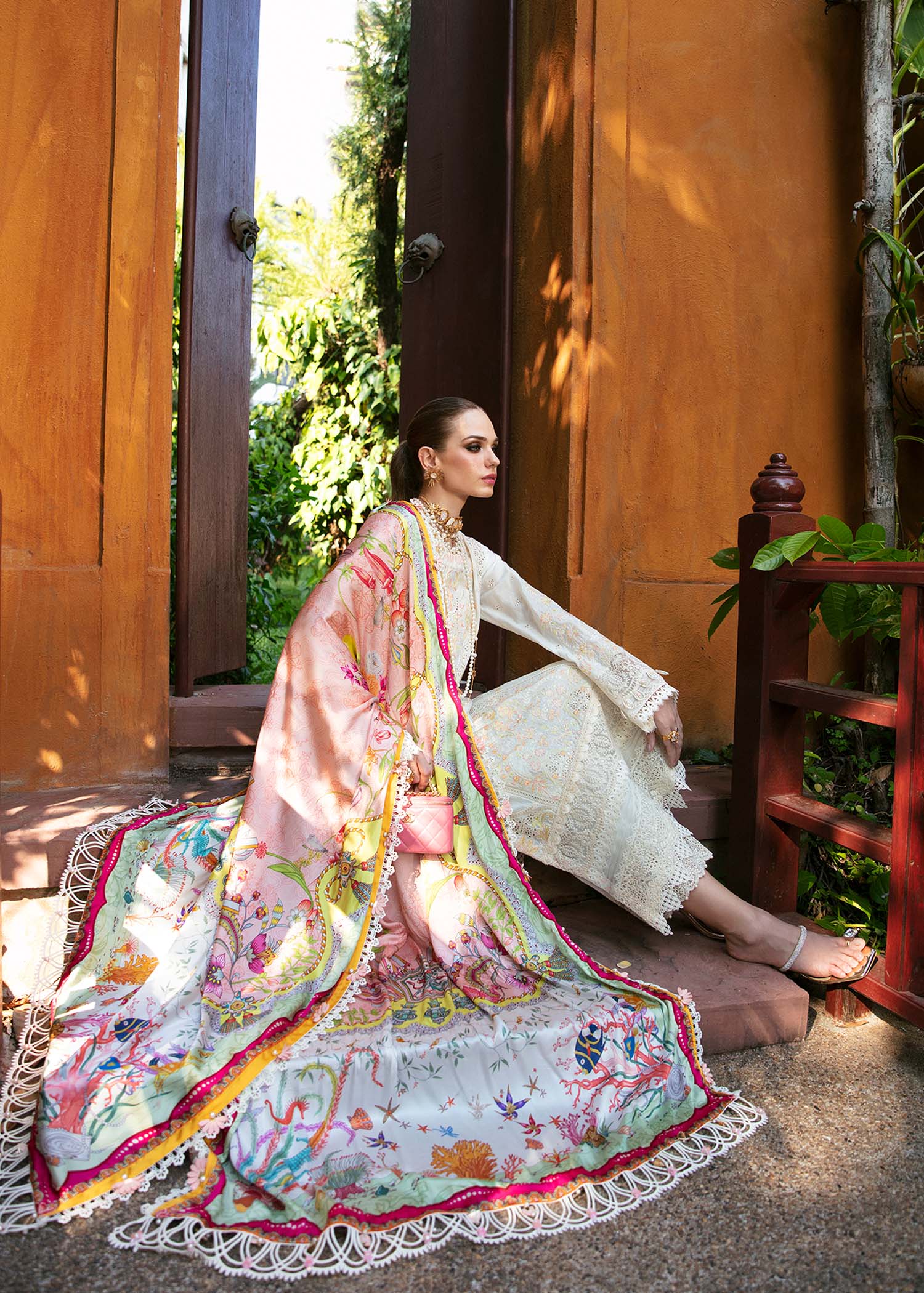 Kanwal Malik | Sareen Luxury Lawn 24 | Daisy - by - Libasekhas UK - Registered Vendor of : Kanwal Malik - 100% Original Designer Dresss
