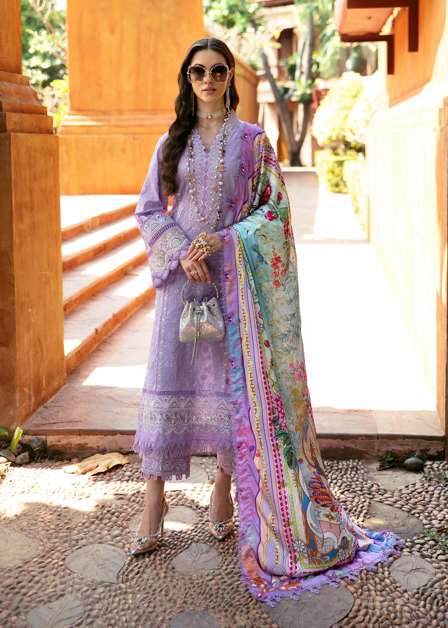 Kanwal Malik | Sareen Luxury Lawn 24 | Capri - by - Libasekhas UK - Registered Vendor of : Kanwal Malik - 100% Original Designer Dresss