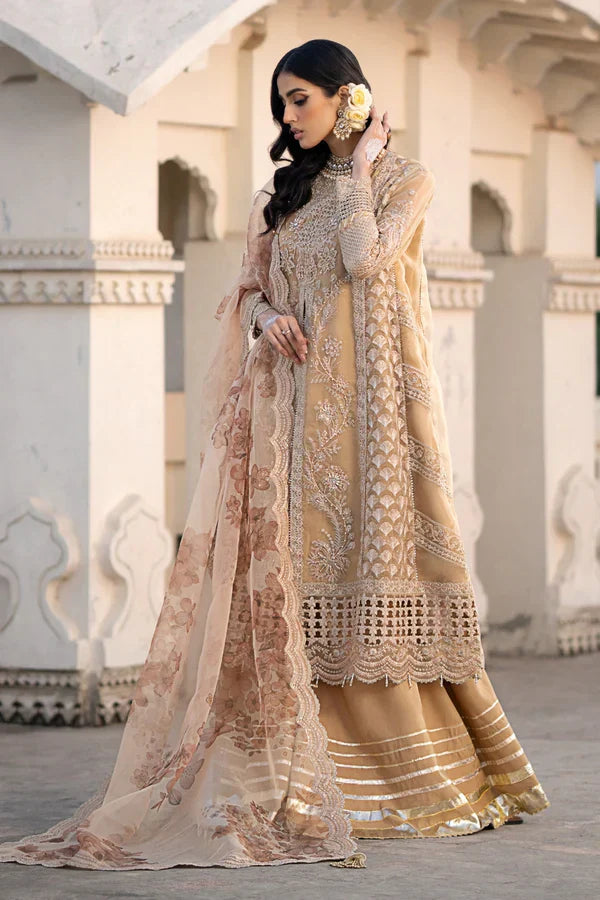 Ittehad | Dilruba Wedding Formals | ESDR78-SUT-BGE - by - Libasekhas UK - Registered Vendor of : Ittehad - 100% Original Designer Dresss