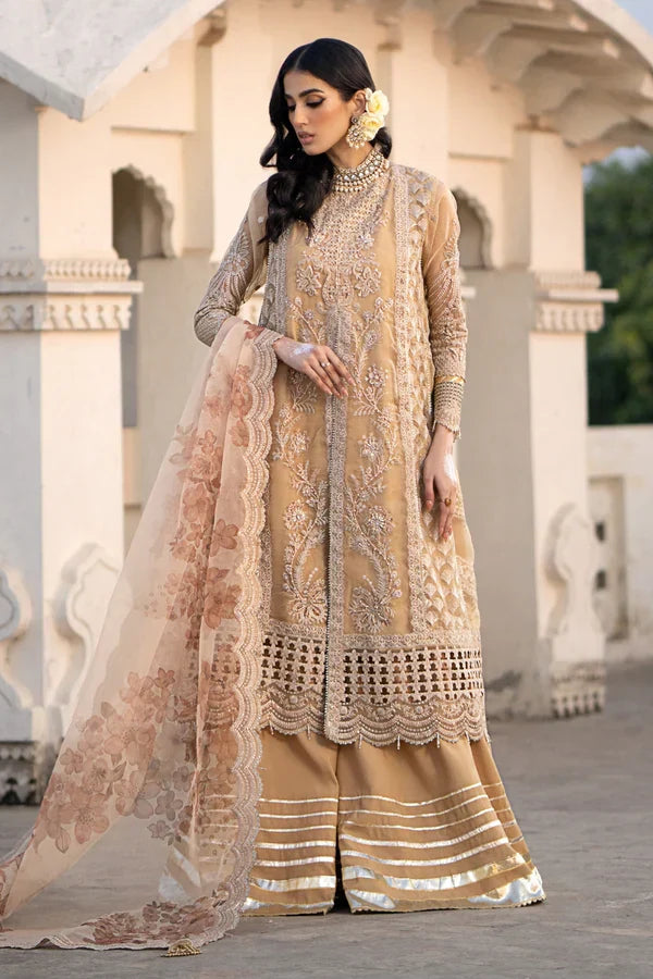 Ittehad | Dilruba Wedding Formals | ESDR78-SUT-BGE - by - Libasekhas UK - Registered Vendor of : Ittehad - 100% Original Designer Dresss