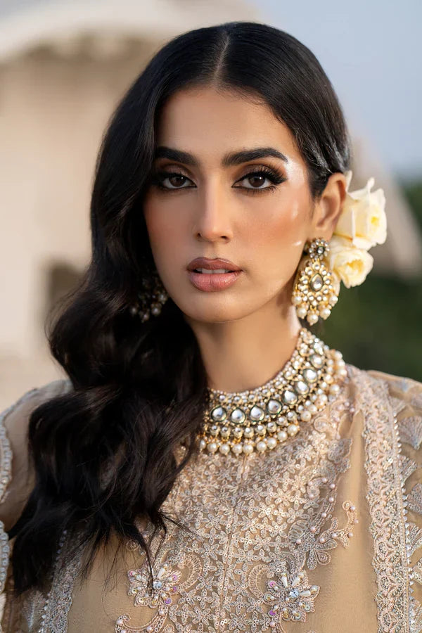 Ittehad | Dilruba Wedding Formals | ESDR78-SUT-BGE - by - Libasekhas UK - Registered Vendor of : Ittehad - 100% Original Designer Dresss