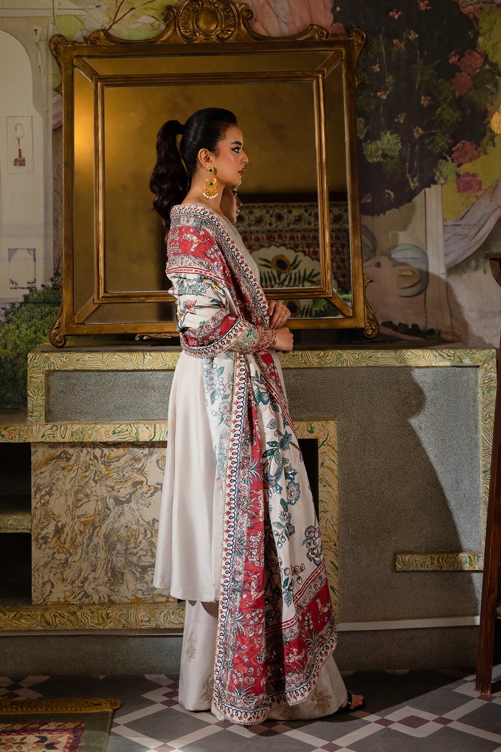 Saira Rizwan | Dahini Silk Pret | DUNE - SRLP01-25 - by - Libasekhas UK - Registered Vendor of : Saira Rizwan - 100% Original Designer Dresss