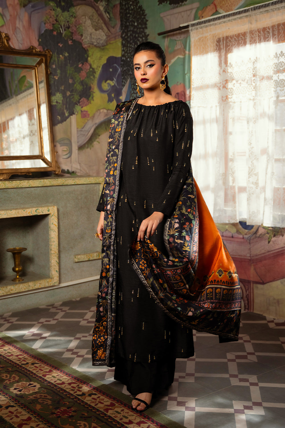 Saira Rizwan | Dahini Silk Pret | ESMA - SRLP02-25 - by - Libasekhas UK - Registered Vendor of : Saira Rizwan - 100% Original Designer Dresss