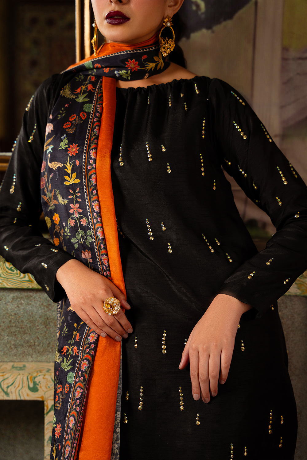 Saira Rizwan | Dahini Silk Pret | ESMA - SRLP02-25 - by - Libasekhas UK - Registered Vendor of : Saira Rizwan - 100% Original Designer Dresss