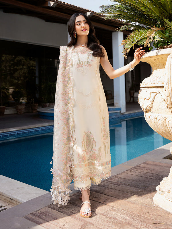 Izel | Mahveen Festive Lawn 25 | KUBRA - by - Libasekhas UK - Registered Vendor of : Izel - 100% Original Designer Dresss