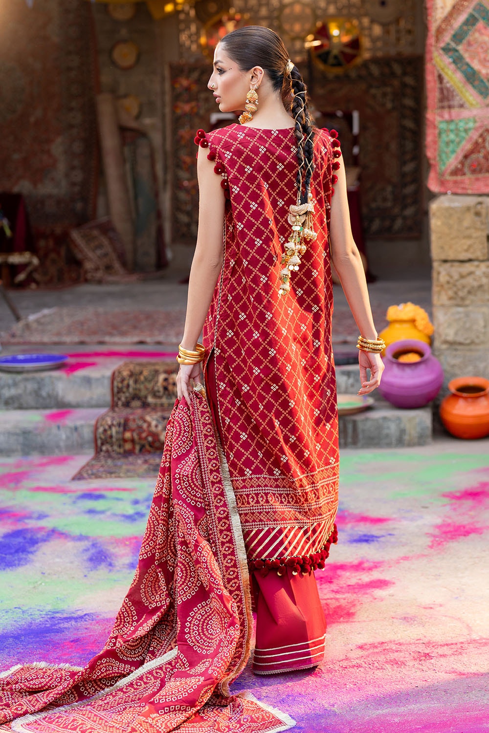 Gul Ahmed | Chunri Lawn 25 | CL-52138 B - by - Libasekhas UK - Registered Vendor of : Gul Ahmed - 100% Original Designer Dresss