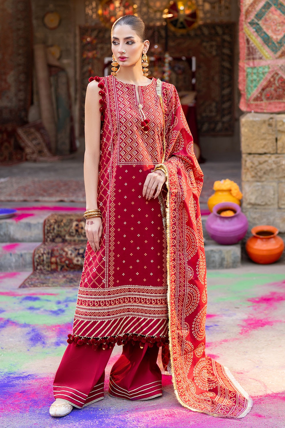 Gul Ahmed | Chunri Lawn 25 | CL-52138 B - by - Libasekhas UK - Registered Vendor of : Gul Ahmed - 100% Original Designer Dresss