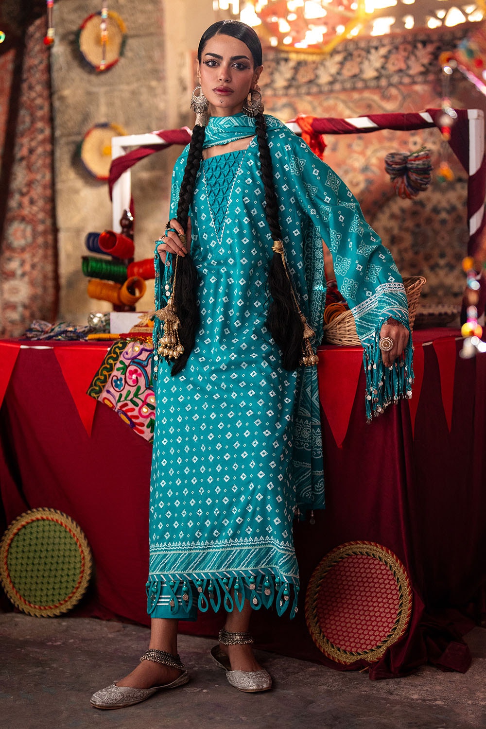 Gul Ahmed | Chunri Lawn 25 | CL-52178 B - by - Libasekhas UK - Registered Vendor of : Gul Ahmed - 100% Original Designer Dresss