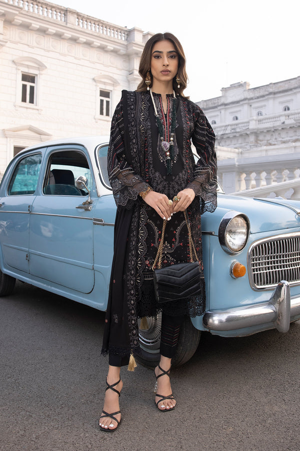 LSM | Spring Embroidered 24 | A-7 - by - Libasekhas UK - Registered Vendor of : LSM - 100% Original Designer Dresss