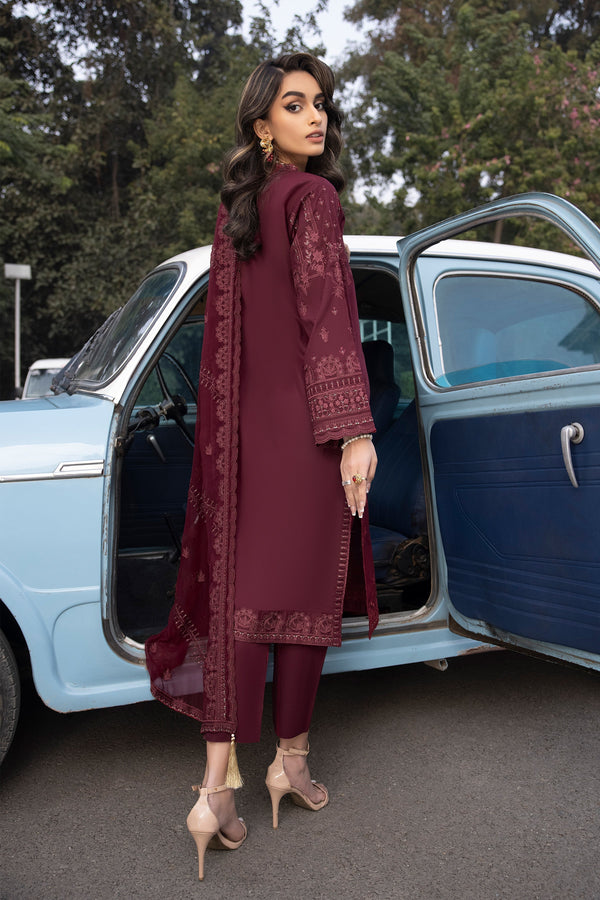 LSM | Spring Embroidered 24 | A-10 - by - Libasekhas UK - Registered Vendor of : LSM - 100% Original Designer Dresss
