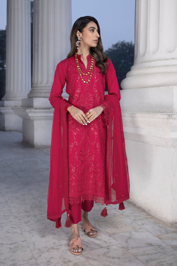 LSM | Spring Embroidered 24 | A-15 - by - Libasekhas UK - Registered Vendor of : LSM - 100% Original Designer Dresss