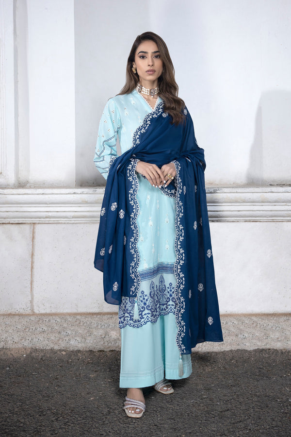 LSM | Spring Embroidered 24 | A-1 - by - Libasekhas UK - Registered Vendor of : LSM - 100% Original Designer Dresss
