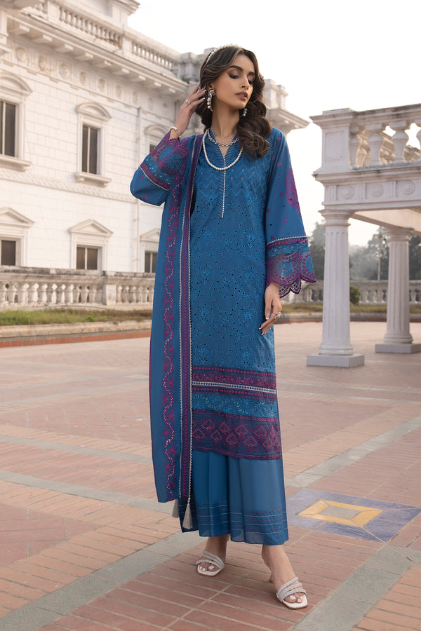LSM | Spring Embroidered 24 | A-4 - by - Libasekhas UK - Registered Vendor of : LSM - 100% Original Designer Dresss