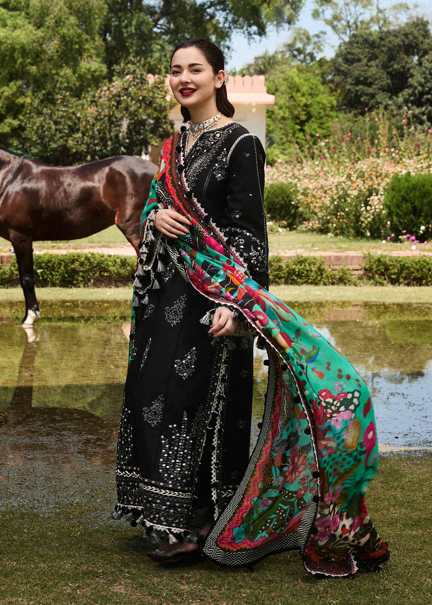 Hussain Rehar | SS Lawn 24 | Rave - by - Libasekhas UK - Registered Vendor of : Hussain Rehar - 100% Original Designer Dresss