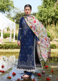 Hussain Rehar | SS Lawn 24 | Cyan - by - Libasekhas UK - Registered Vendor of : Hussain Rehar - 100% Original Designer Dresss