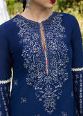 Hussain Rehar | SS Lawn 24 | Cyan - by - Libasekhas UK - Registered Vendor of : Hussain Rehar - 100% Original Designer Dresss