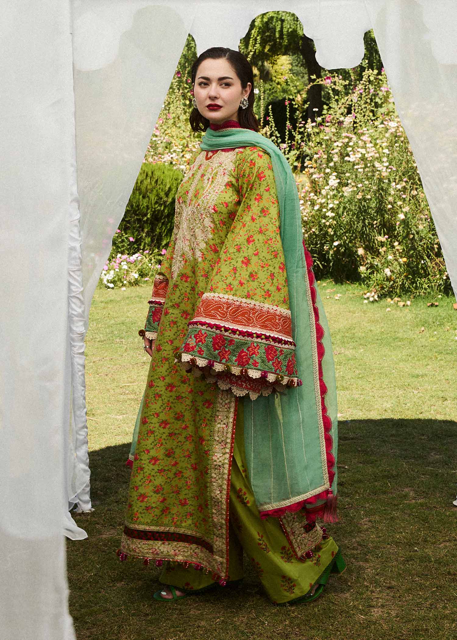 Hussain Rehar | SS Lawn 24 | Shein - by - Libasekhas UK - Registered Vendor of : Hussain Rehar - 100% Original Designer Dresss