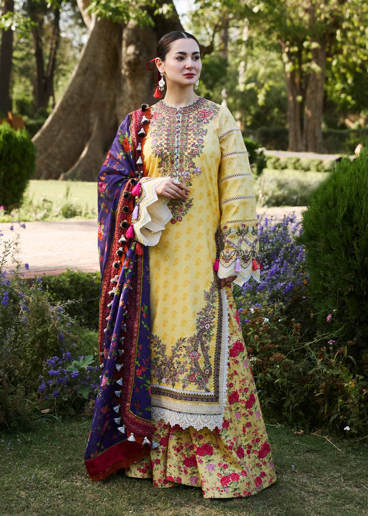 Hussain Rehar | SS Lawn 24 | Opal - by - Libasekhas UK - Registered Vendor of : Hussain Rehar - 100% Original Designer Dresss