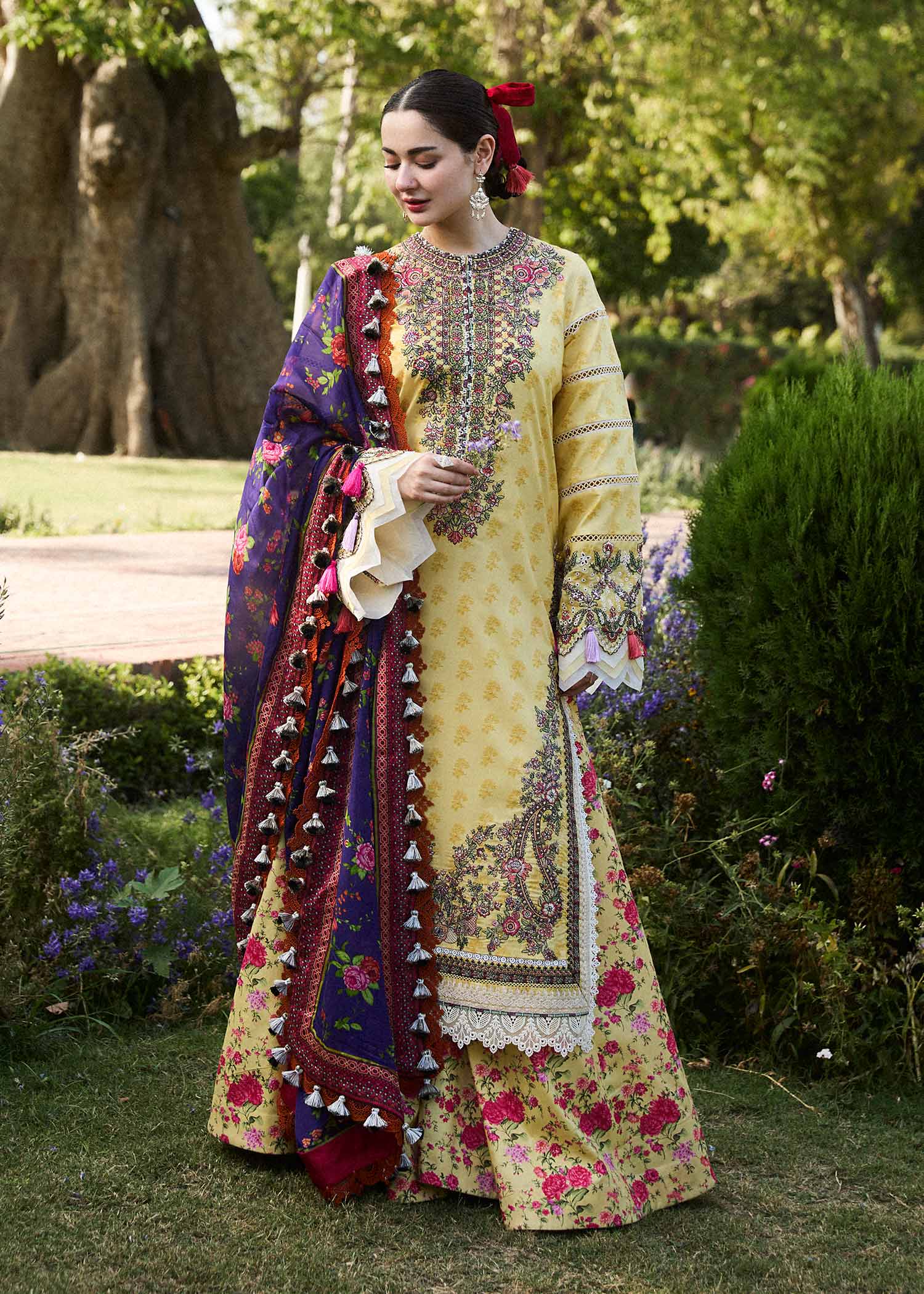 Hussain Rehar | SS Lawn 24 | Opal - by - Libasekhas UK - Registered Vendor of : Hussain Rehar - 100% Original Designer Dresss