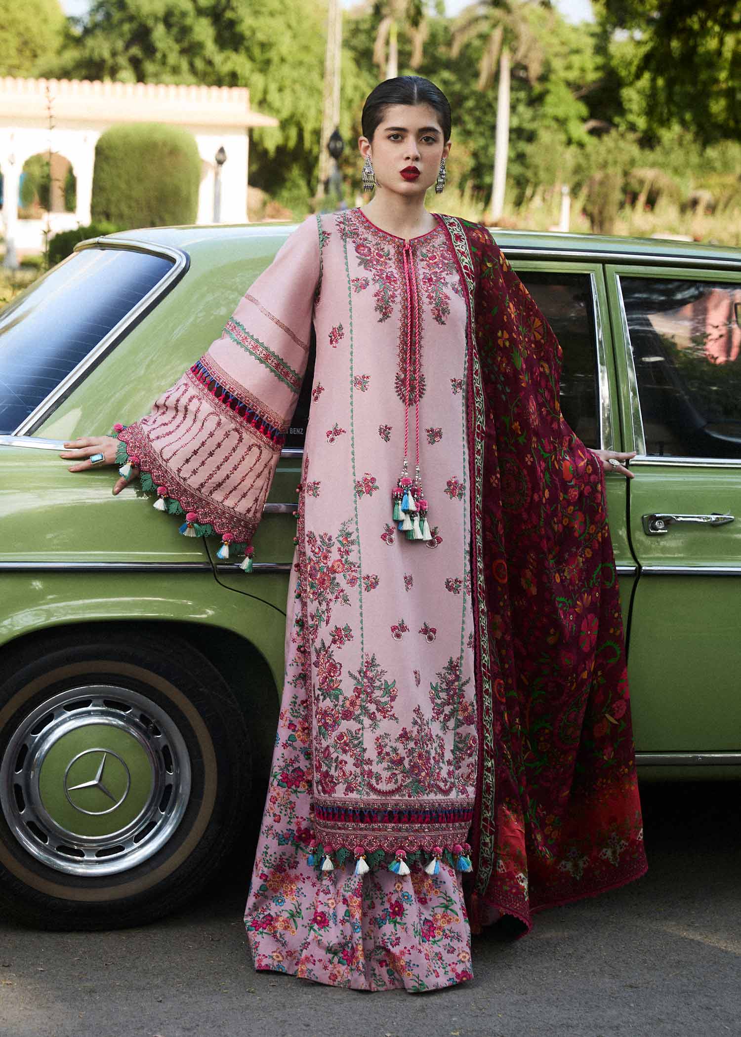 Hussain Rehar | SS Lawn 24 | Sakura - by - Libasekhas UK - Registered Vendor of : Hussain Rehar - 100% Original Designer Dresss