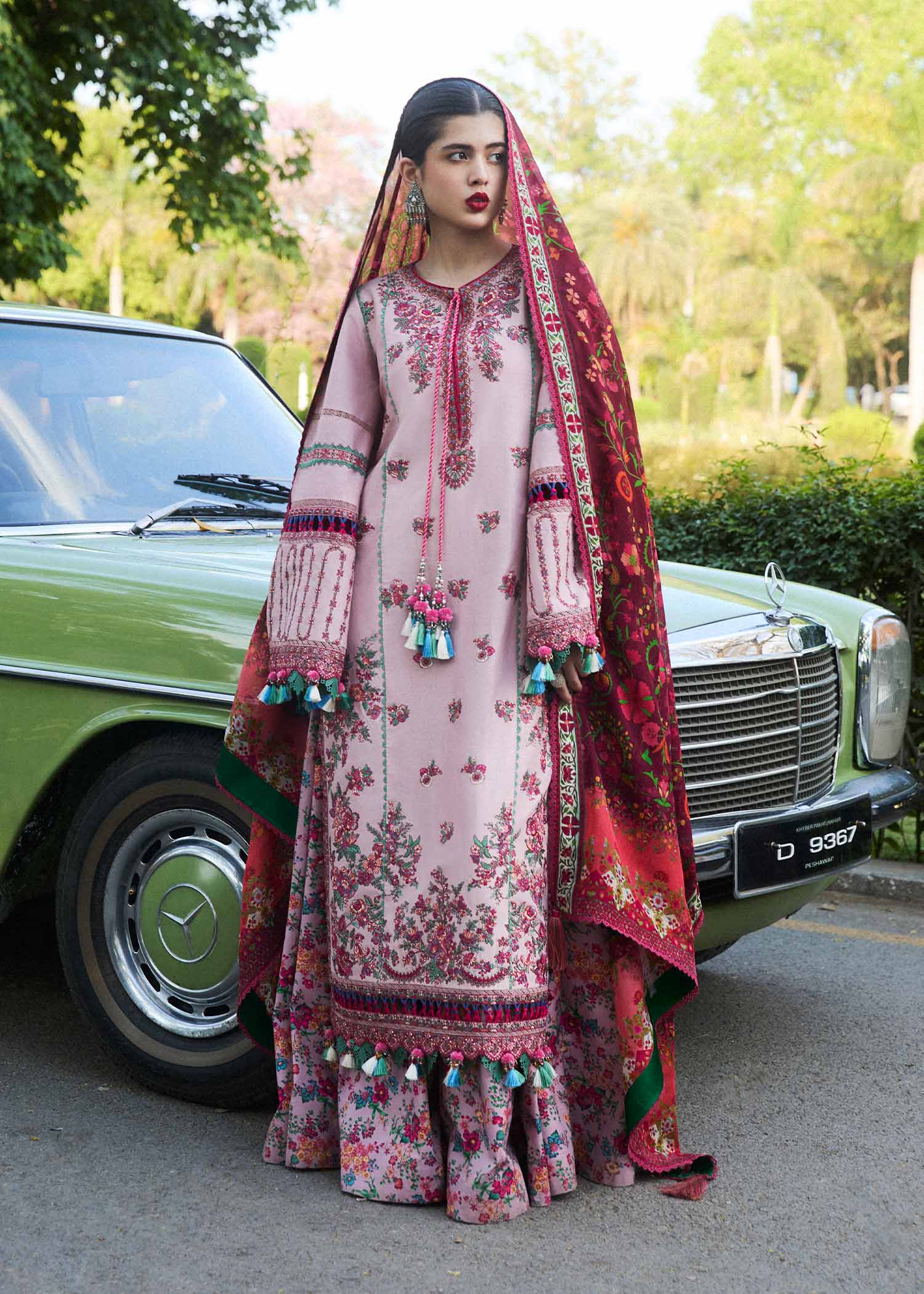 Hussain Rehar | SS Lawn 24 | Sakura - by - Libasekhas UK - Registered Vendor of : Hussain Rehar - 100% Original Designer Dresss