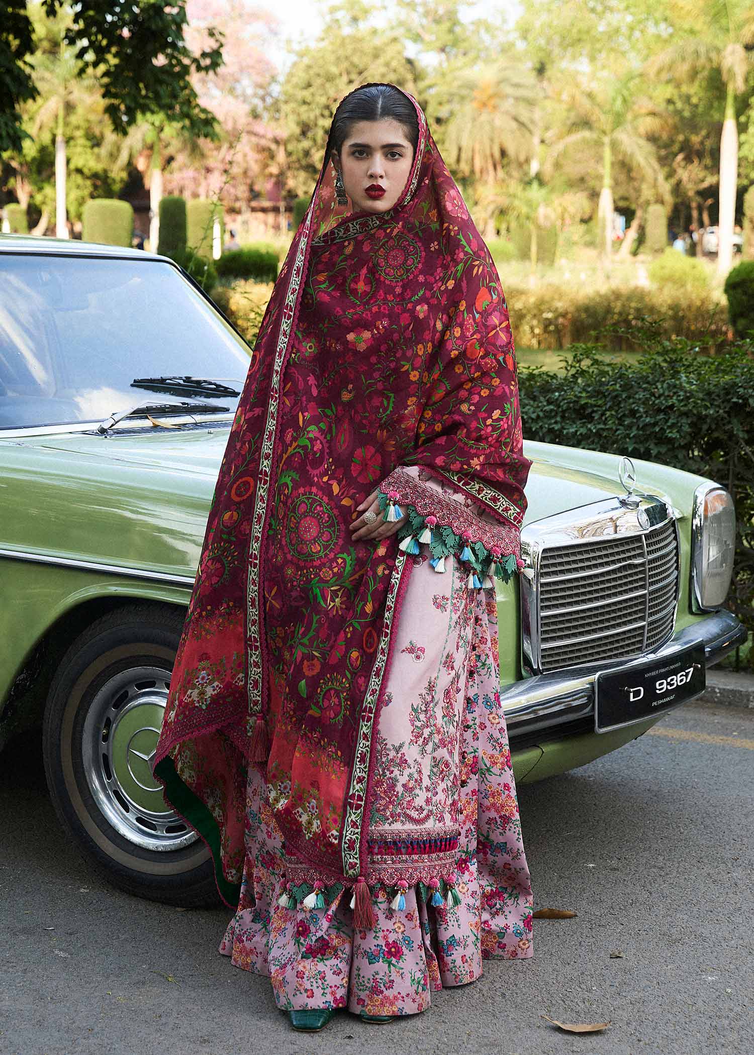 Hussain Rehar | SS Lawn 24 | Sakura - by - Libasekhas UK - Registered Vendor of : Hussain Rehar - 100% Original Designer Dresss