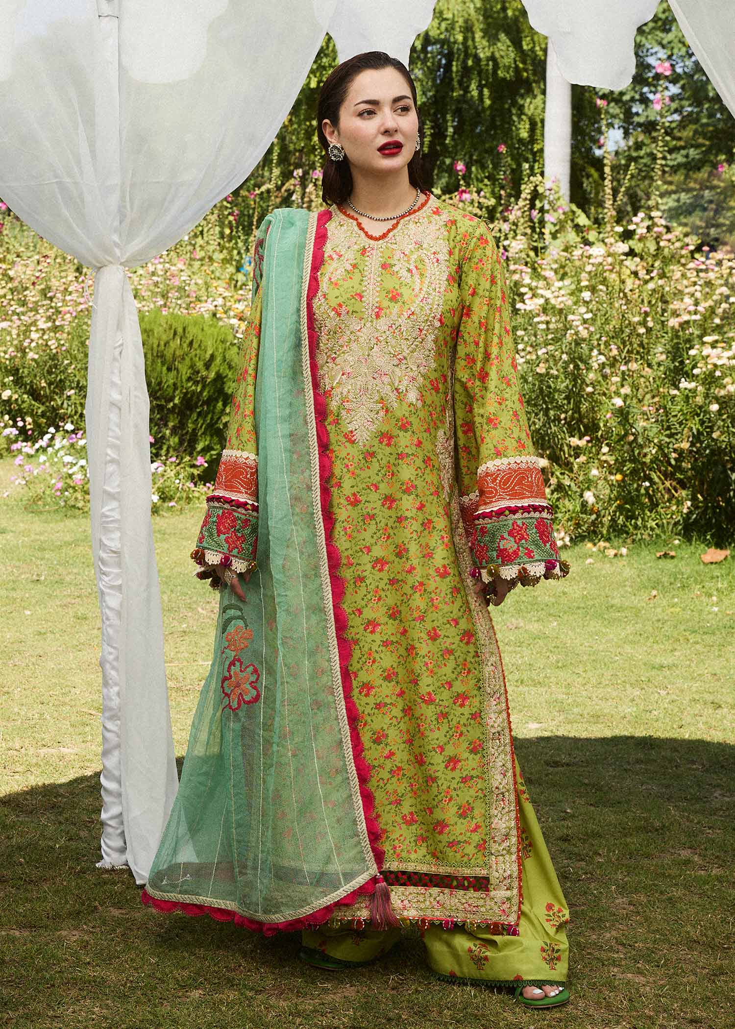 Hussain Rehar | SS Lawn 24 | Shein - by - Libasekhas UK - Registered Vendor of : Hussain Rehar - 100% Original Designer Dresss