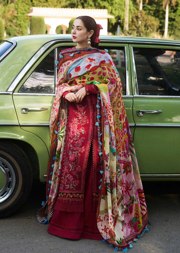 Hussain Rehar | SS Lawn 24 | Bloom - by - Libasekhas UK - Registered Vendor of : Hussain Rehar - 100% Original Designer Dresss