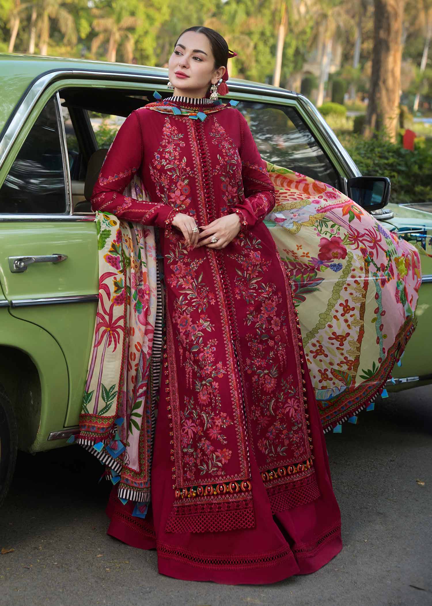 Hussain Rehar | SS Lawn 24 | Bloom - by - Libasekhas UK - Registered Vendor of : Hussain Rehar - 100% Original Designer Dresss