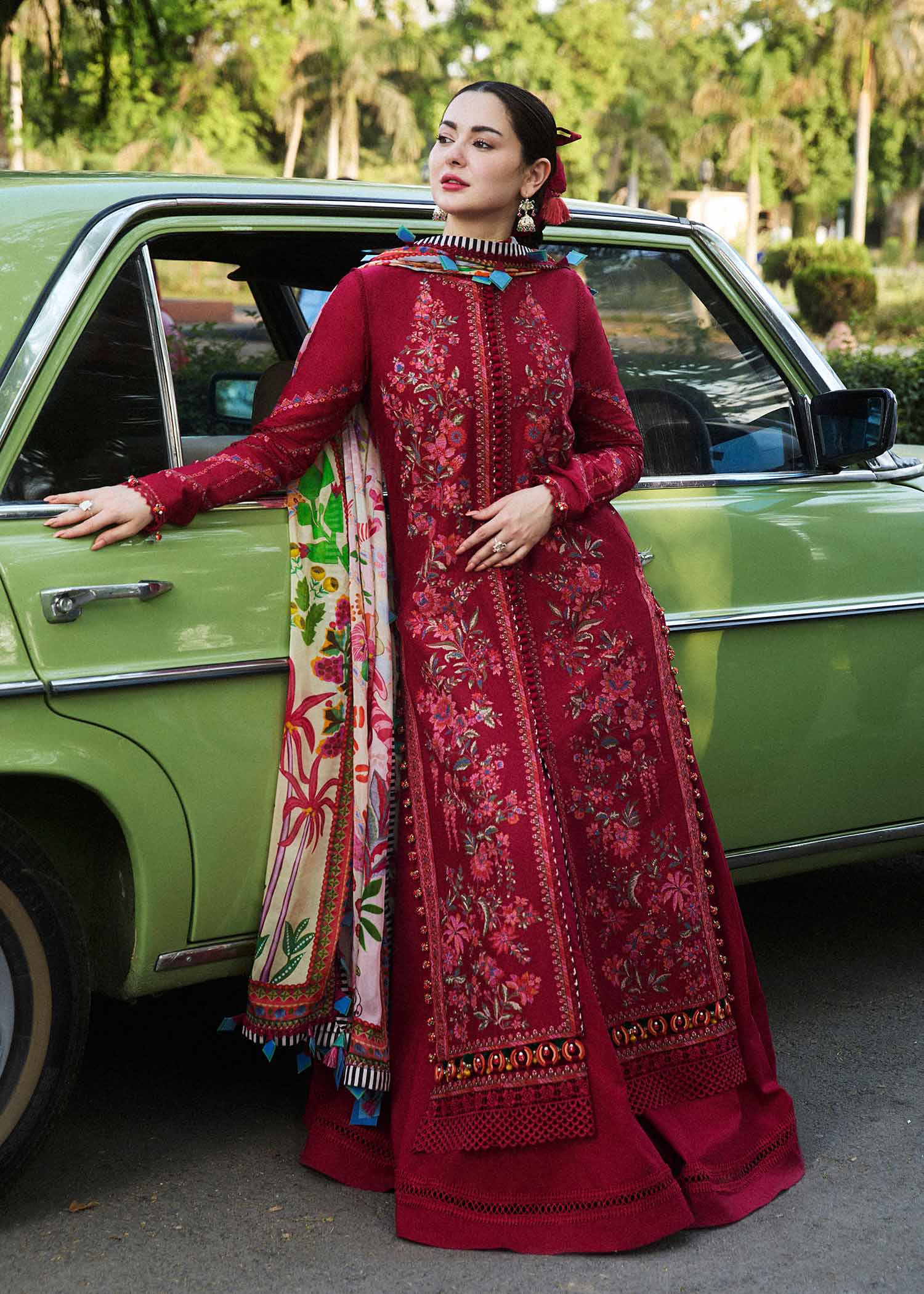Hussain Rehar | SS Lawn 24 | Bloom - by - Libasekhas UK - Registered Vendor of : Hussain Rehar - 100% Original Designer Dresss