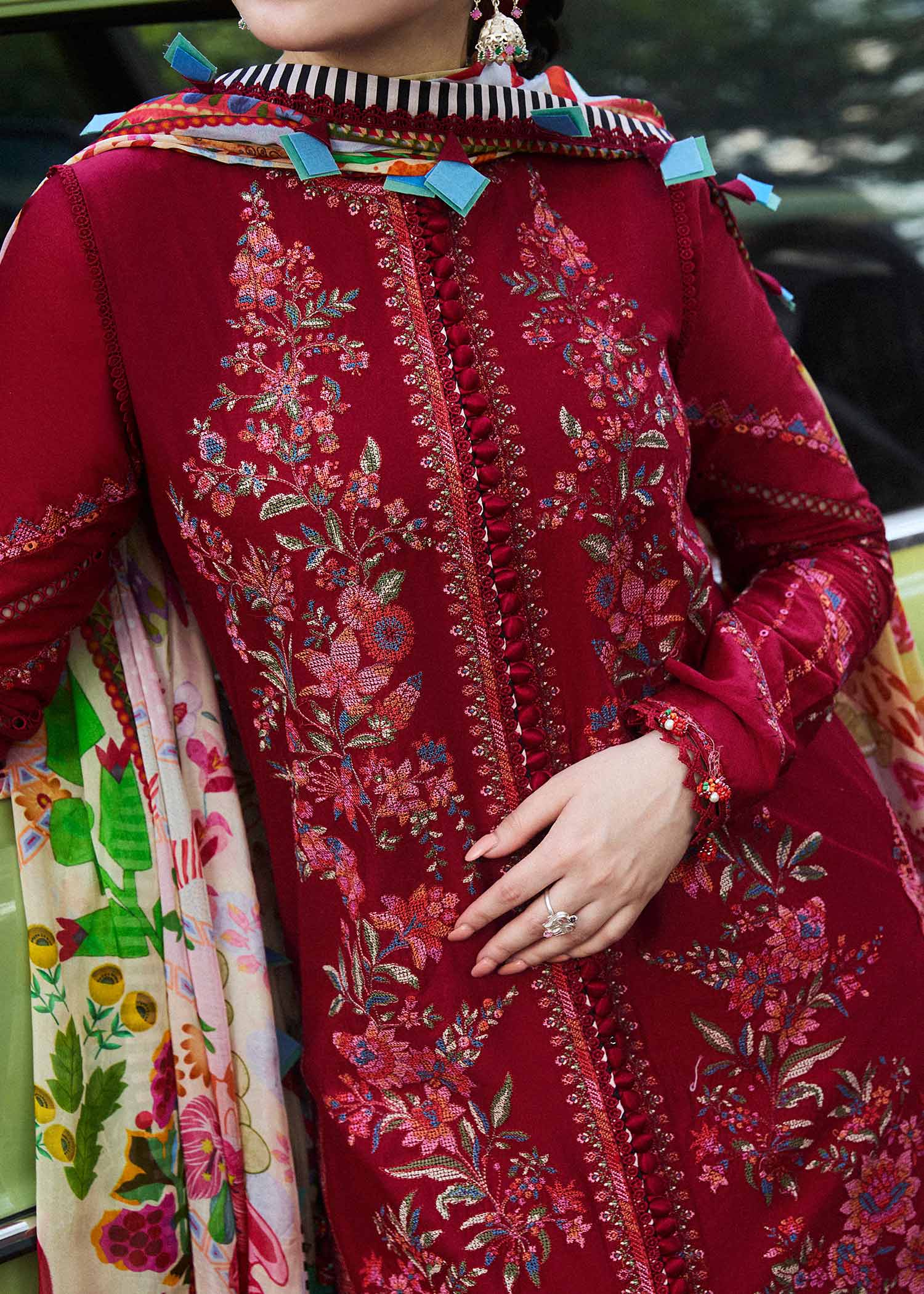 Hussain Rehar | SS Lawn 24 | Bloom - by - Libasekhas UK - Registered Vendor of : Hussain Rehar - 100% Original Designer Dresss