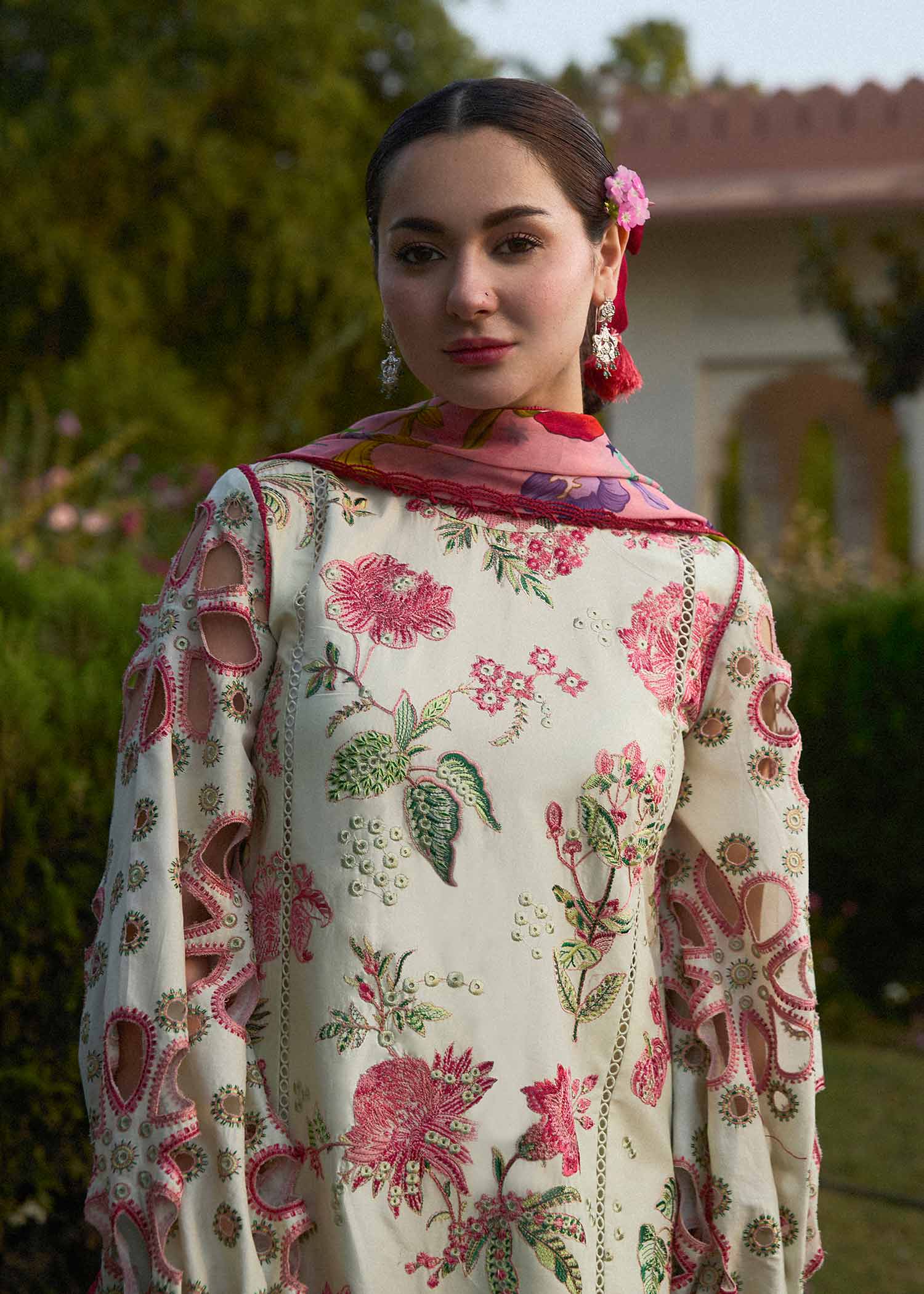 Hussain Rehar | SS Lawn 24 | Gleam - by - Libasekhas UK - Registered Vendor of : Hussain Rehar - 100% Original Designer Dresss