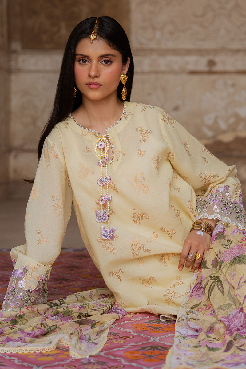 Cross Stitch | Eid Lawn Edit 25 | RADIANT MUSE - by - Libasekhas UK - Registered Vendor of : Cross Stitch - 100% Original Designer Dresss