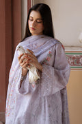 Cross Stitch | Eid Lawn Edit 25 | VIOLET POSY - by - Libasekhas UK - Registered Vendor of : Cross Stitch - 100% Original Designer Dresss