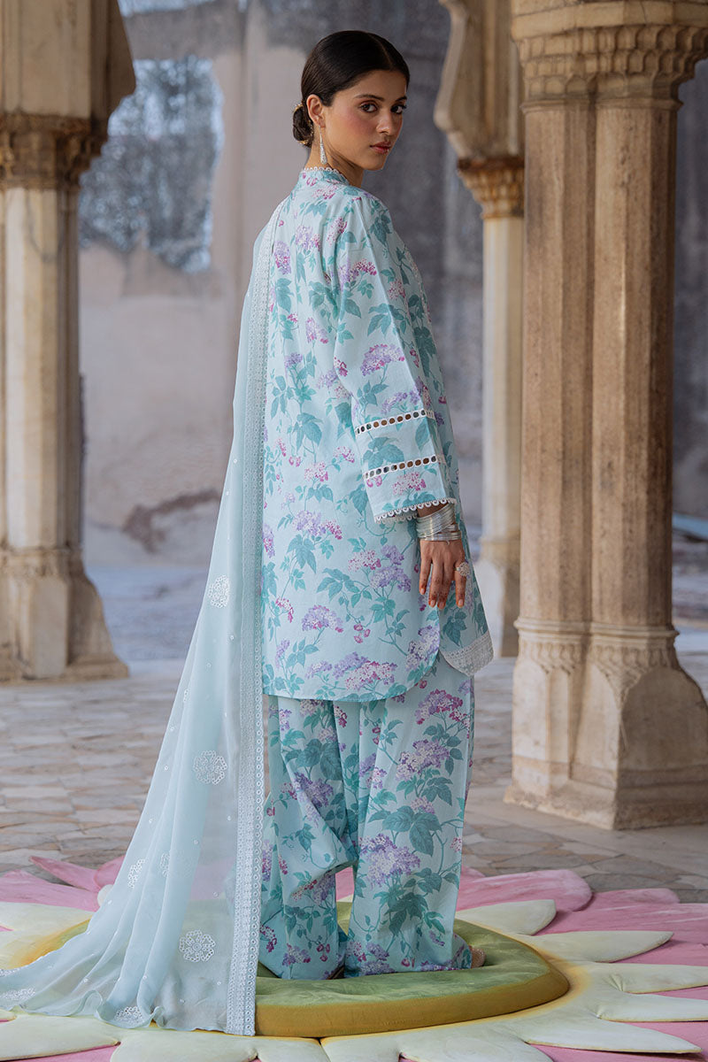 Cross Stitch | Eid Lawn Edit 25 | MINT GLAMOUR - by - Libasekhas UK - Registered Vendor of : Cross Stitch - 100% Original Designer Dresss