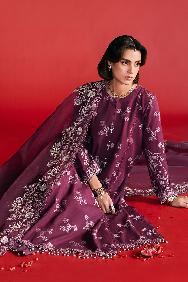 Cross Stitch | Eid Lawn Edit 25 | DEEP FLARE - by - Libasekhas UK - Registered Vendor of : Cross Stitch - 100% Original Designer Dresss