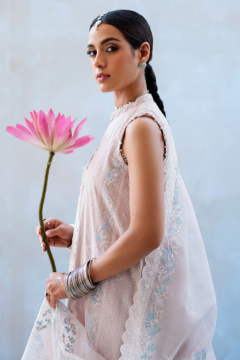 Cross Stitch | Eid Lawn Edit 25 | HUSHED MAUVE - by - Libasekhas UK - Registered Vendor of : Cross Stitch - 100% Original Designer Dresss