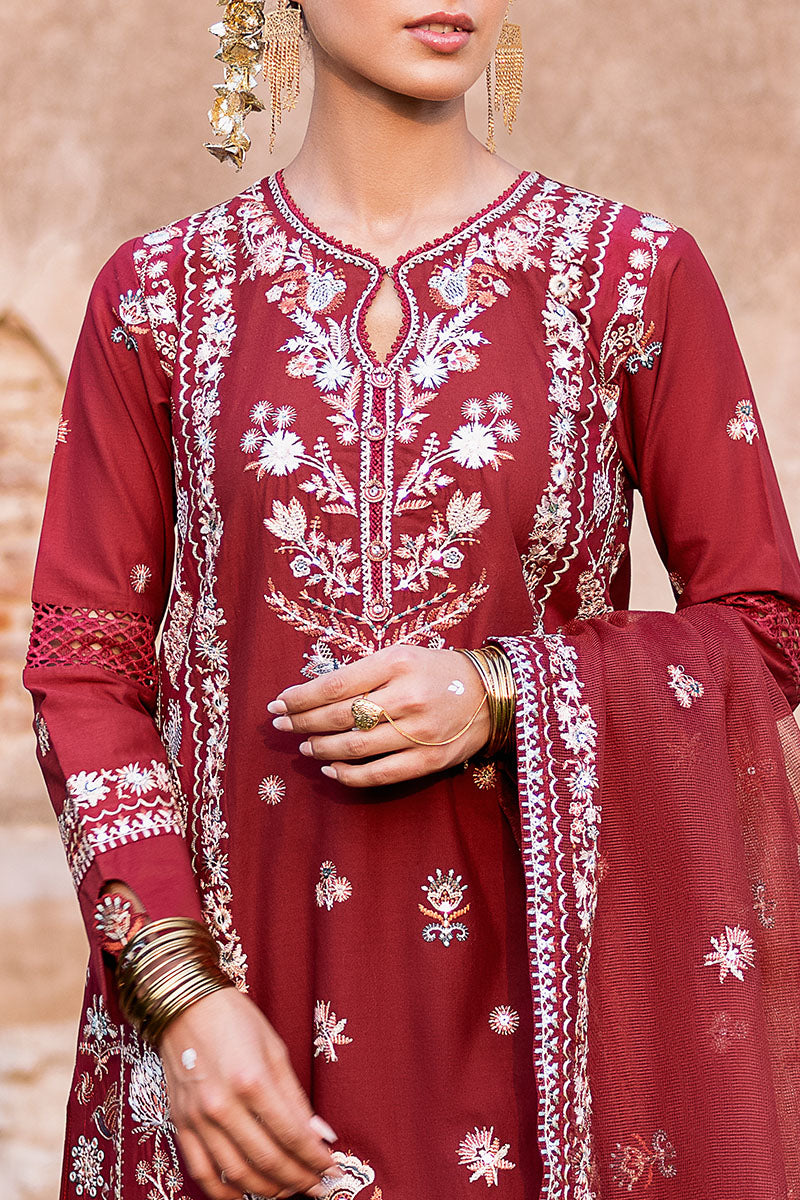 Cross Stitch | Eid Lawn Edit 25 | ROUGE ZEST - by - Libasekhas UK - Registered Vendor of : Cross Stitch - 100% Original Designer Dresss