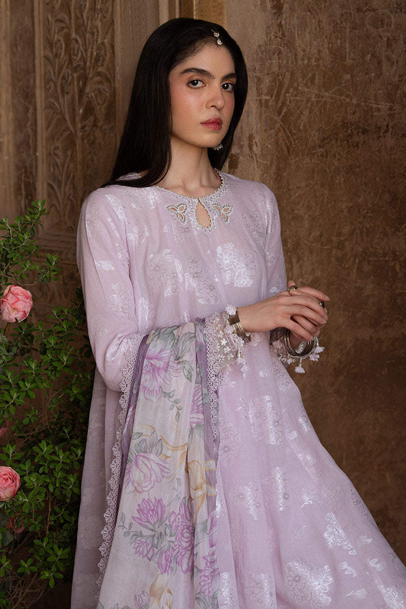 Cross Stitch | Eid Lawn Edit 25 | LAVENDER BLISS - by - Libasekhas UK - Registered Vendor of : Cross Stitch - 100% Original Designer Dresss