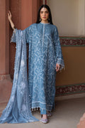 Cross Stitch | Eid Lawn Edit 25 | SILVER MIST - by - Libasekhas UK - Registered Vendor of : Cross Stitch - 100% Original Designer Dresss