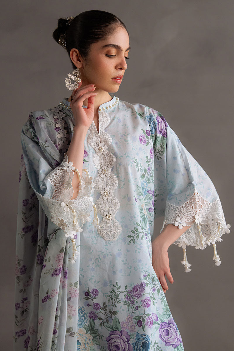 Cross Stitch | Eid Lawn Edit 25 | OCEAN BREEZE - by - Libasekhas UK - Registered Vendor of : Cross Stitch - 100% Original Designer Dresss