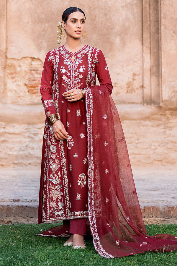 Cross Stitch | Eid Lawn Edit 25 | ROUGE ZEST - by - Libasekhas UK - Registered Vendor of : Cross Stitch - 100% Original Designer Dresss
