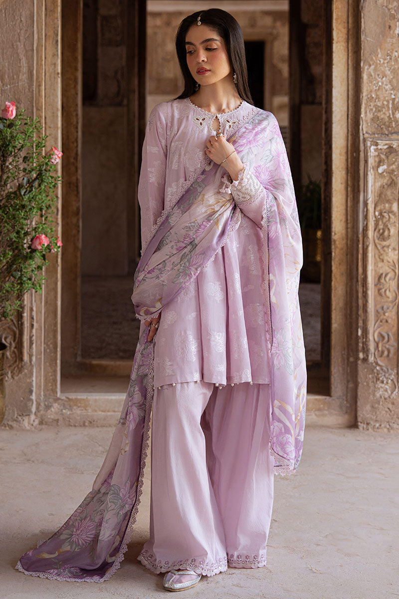 Cross Stitch | Eid Lawn Edit 25 | LAVENDER BLISS - by - Libasekhas UK - Registered Vendor of : Cross Stitch - 100% Original Designer Dresss