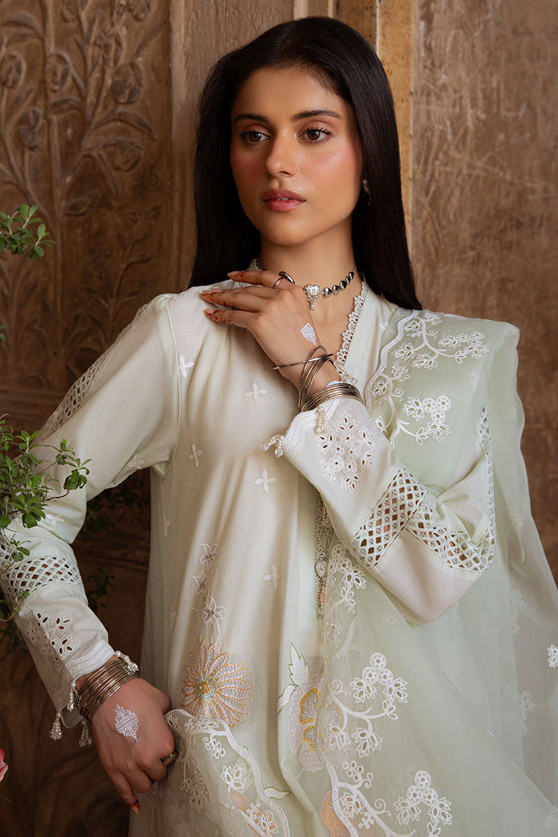 Cross Stitch | Eid Lawn Edit 25 | AQUA SERENITY - by - Libasekhas UK - Registered Vendor of : Cross Stitch - 100% Original Designer Dresss