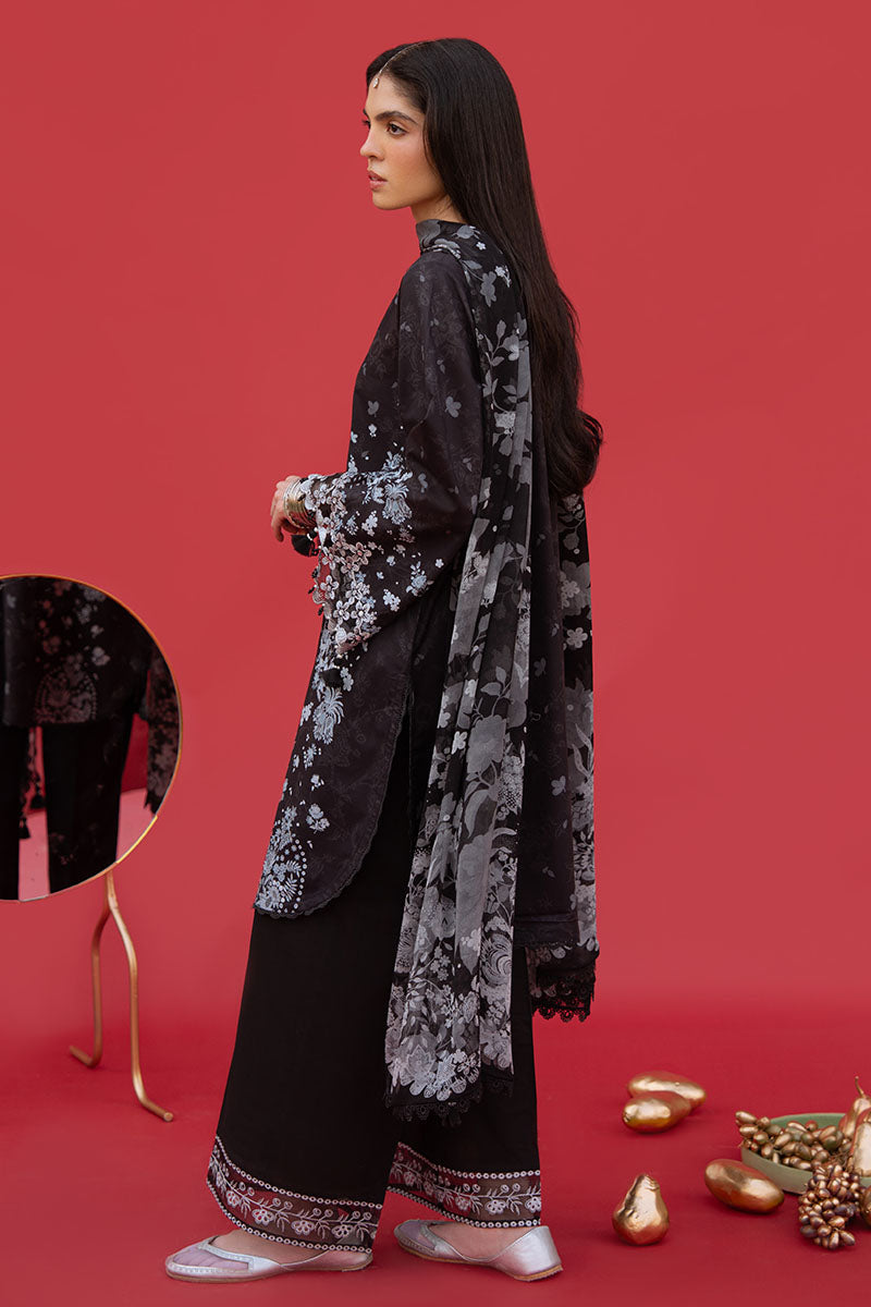 Cross Stitch | Eid Lawn Edit 25 | RAVEN WHISPER - by - Libasekhas UK - Registered Vendor of : Cross Stitch - 100% Original Designer Dresss