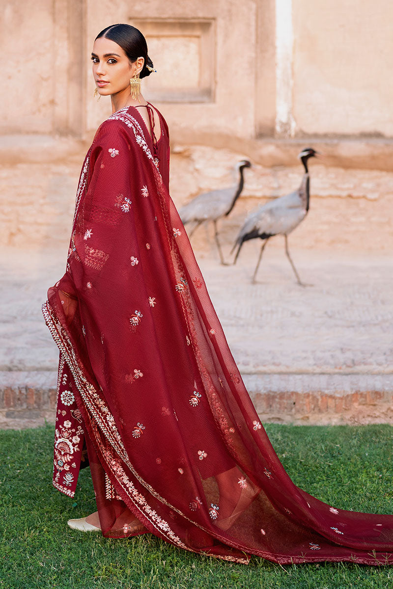 Cross Stitch | Eid Lawn Edit 25 | ROUGE ZEST - by - Libasekhas UK - Registered Vendor of : Cross Stitch - 100% Original Designer Dresss